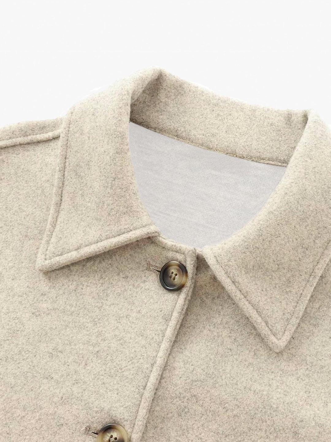 Fondamentale Short Wool-Blend Jacket | Structured Fit