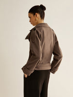 Load image into Gallery viewer, Double-Breasted Short Coat | Structured Silhouette | Refined Winter Style
