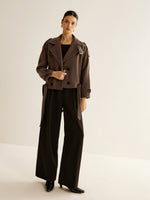 Load image into Gallery viewer, Double-Breasted Short Coat | Structured Silhouette | Refined Winter Style
