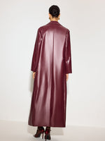 Load image into Gallery viewer, Minuit Long Vinyl Coat | Single-Breasted | Gloss Finish
