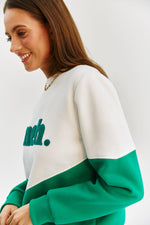 Load image into Gallery viewer, Fondamentale Graphic Sweatshirt | Contrast Panel | Relaxed Fit
