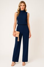 Load image into Gallery viewer, Sleeveless Jumpsuit | High Neck &amp; Wide Leg | All Season

