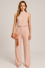 Load image into Gallery viewer, Sleeveless Jumpsuit | High Neck &amp; Wide Leg | All Season
