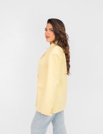 Load image into Gallery viewer, Structured Longline Blazer | Lemon Yellow | Modern Tailoring
