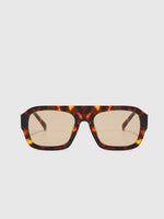 Load image into Gallery viewer, Square Sunglasses | Leopard Tortoiseshell Frame | UV400 Protection

