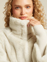Load image into Gallery viewer, Faux Fur High Collar Coat | Soft Texture | Winter Warmth
