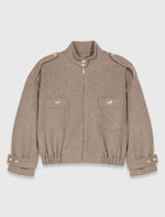 Load image into Gallery viewer, Wool Blend Short Jacket | Structured Urban Style
