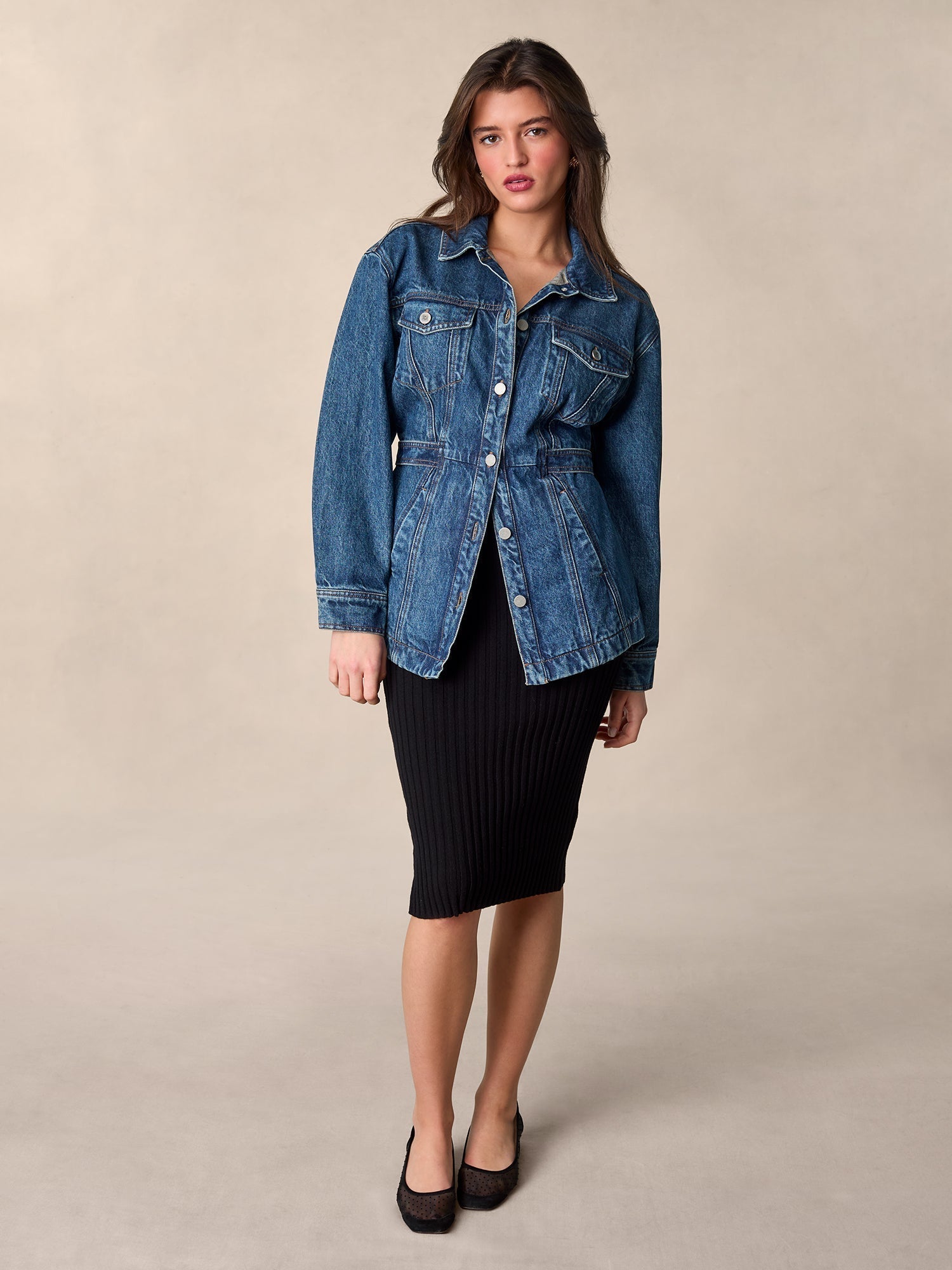 Robe Midi Ribbed | Col V | Bretelles Spaghetti