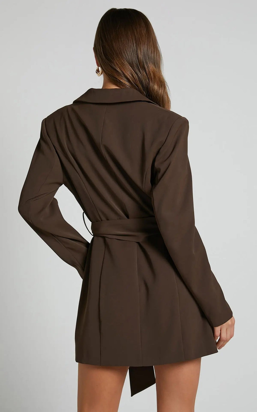 Minuit Blazer Dress | Belted Wrap Silhouette | Eveningwear