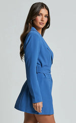 Load image into Gallery viewer, Minuit Blazer Dress | Belted Wrap Silhouette | Eveningwear

