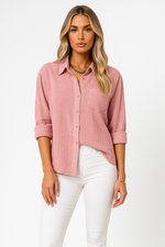 Load image into Gallery viewer, Fondamentale Oversized Linen-Cotton Blouse | Relaxed Fit | Button Front
