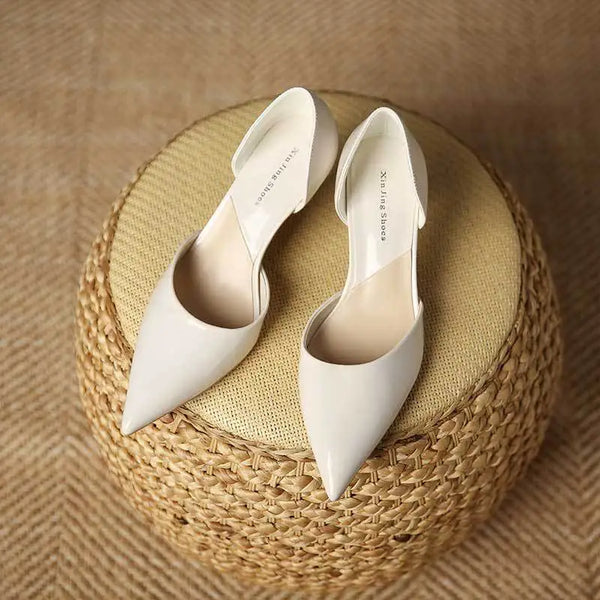 Pointed Toe Patent Heels | Slip-On Pumps