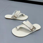 Load image into Gallery viewer, Leather Sandals | Toe Loop | Buckle Detail
