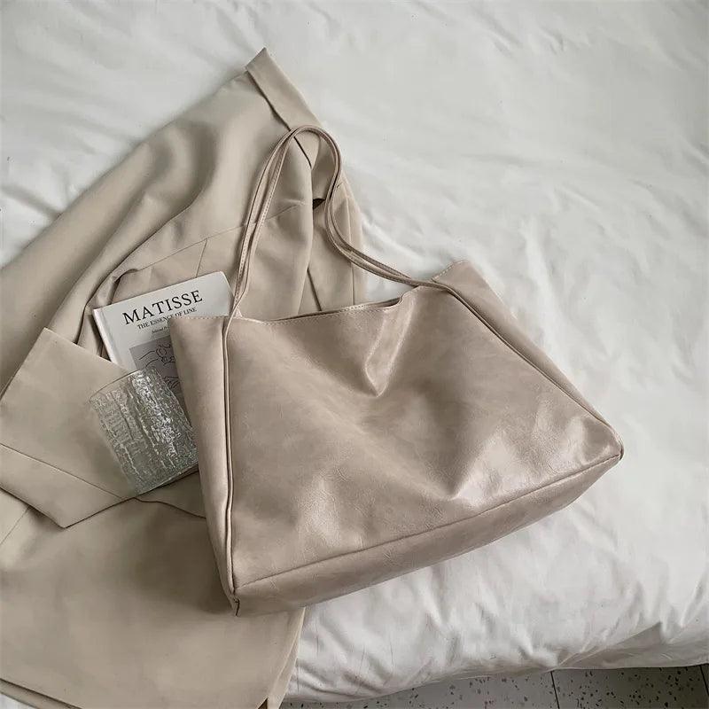 Évasion Large Shoulder Tote Bag | Soft PU Leather