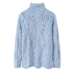 Load image into Gallery viewer, Wool-Cashmere Turtleneck Sweater | Open Knit | Loose Fit
