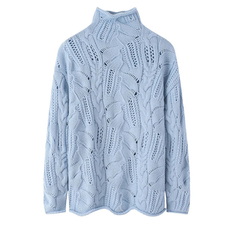 Pull-over en laine et cachemire | Maille ouverte | Coupe loose