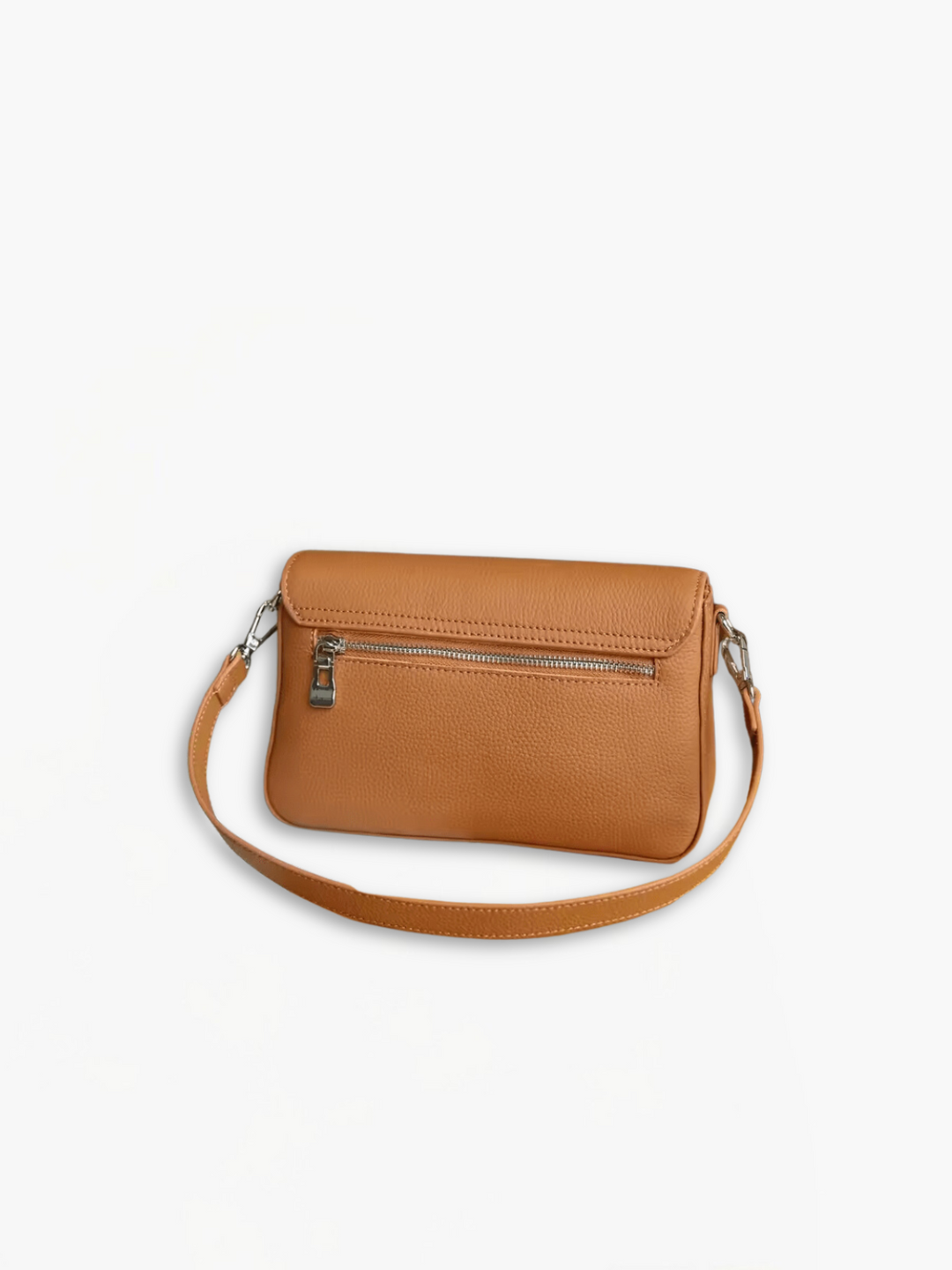 Métier Leather Shoulder Bag | Small Square Underarm, Cowhide, Zip Closure