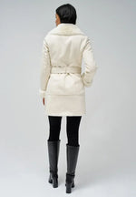 Load image into Gallery viewer, Faux Shearling Coat | Turn-Down Collar | Side Zip Closure
