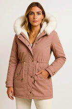 Load image into Gallery viewer, Winter Parka Coat | Faux Fur Hood | Fleece-Lined
