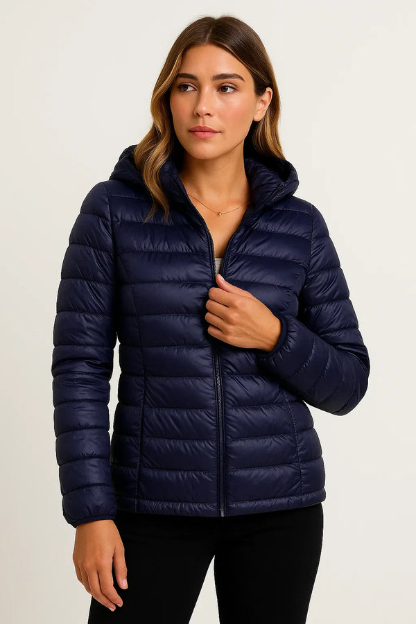Down Puffer Jacket | Lightweight Hooded Design