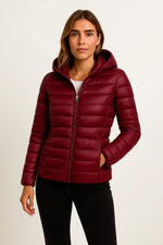 Load image into Gallery viewer, Down Puffer Jacket | Lightweight Hooded Design
