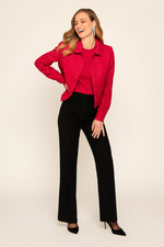 Load image into Gallery viewer, Textured Short Jacket | Structured Collar | Vibrant Finish
