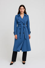 Load image into Gallery viewer, Fondamentale Long Trench Coat | Belted A-Line Silhouette | Classic Mid-Season Design
