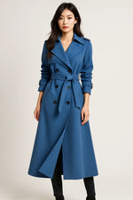 Load image into Gallery viewer, Fondamentale Long Trench Coat | Belted A-Line Silhouette | Classic Mid-Season Design
