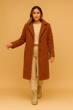 Load image into Gallery viewer, Fondamentale Long Teddy Coat | Soft Textured Finish
