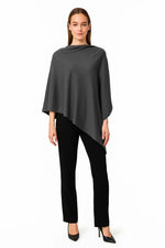 Load image into Gallery viewer, Asymmetric Drape Poncho | Soft Knit
