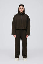 Load image into Gallery viewer, Structured Zip Jacket | High Collar | Cropped Fit
