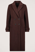 Load image into Gallery viewer, Fondamentale Wool Blend Long Coat | Double-Breasted Classic Fit | Winter Elegance
