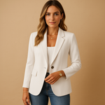 Load image into Gallery viewer, Single Button Fitted Blazer | Minimalist Silhouette | Regular Length
