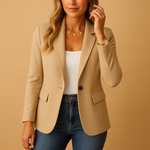Load image into Gallery viewer, Single Button Fitted Blazer | Minimalist Silhouette | Regular Length
