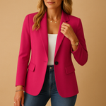 Load image into Gallery viewer, Single Button Fitted Blazer | Minimalist Silhouette | Regular Length
