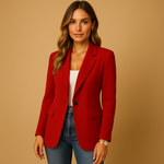 Load image into Gallery viewer, Single Button Fitted Blazer | Minimalist Silhouette | Regular Length
