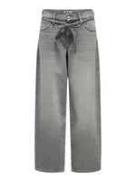 Load image into Gallery viewer, Wide-Leg Grey Jeans | High Waist | Modern Streetwear Denim
