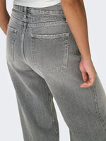 Load image into Gallery viewer, Wide-Leg Grey Jeans | High Waist | Modern Streetwear Denim
