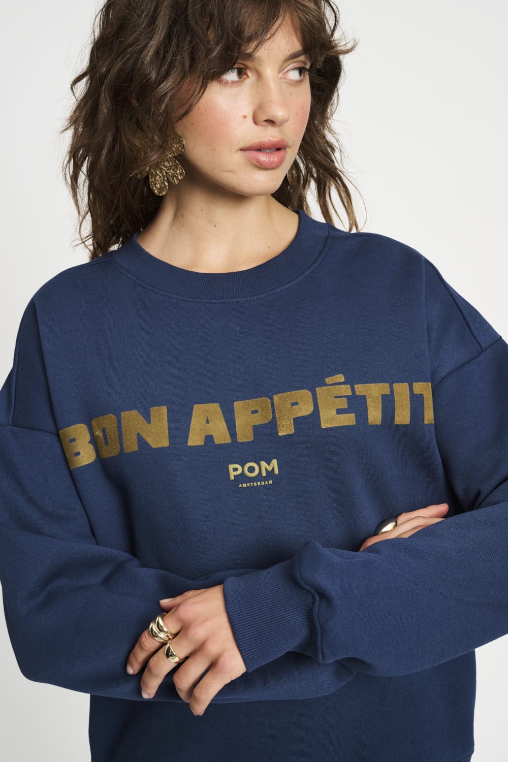 Fondamentale Cotton Sweatshirt | Bon Appétit Print | Relaxed Fit