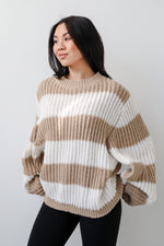 Load image into Gallery viewer, Striped Oversized Sweater | Rib Knit | Relaxed Fit
